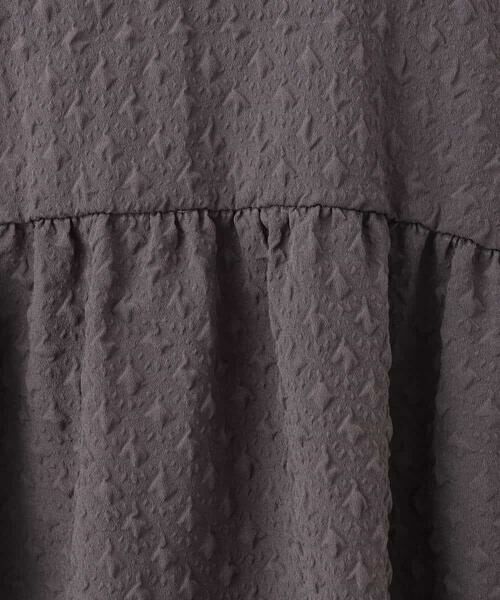 MK MICHEL KLEIN / エムケーミッシェルクラン シャツ・ブラウス | エンボス加工ペプラムブラウス/洗える | 詳細19