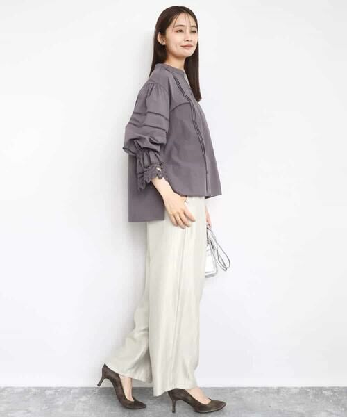 MK MICHEL KLEIN / エムケーミッシェルクラン シャツ・ブラウス | コットンレースブラウス/洗える | 詳細20