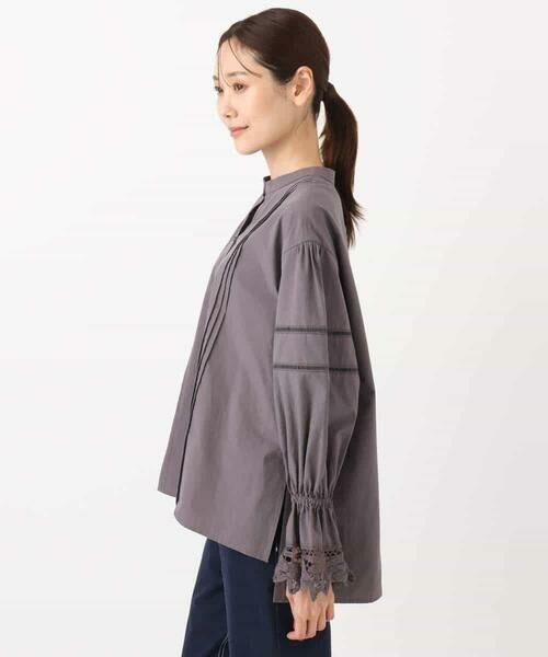 MK MICHEL KLEIN / エムケーミッシェルクラン シャツ・ブラウス | コットンレースブラウス/洗える | 詳細26