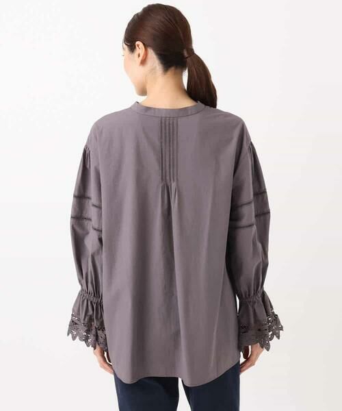 MK MICHEL KLEIN / エムケーミッシェルクラン シャツ・ブラウス | コットンレースブラウス/洗える | 詳細27