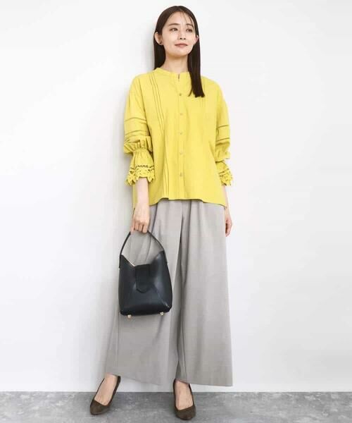 MK MICHEL KLEIN / エムケーミッシェルクラン シャツ・ブラウス | コットンレースブラウス/洗える | 詳細3