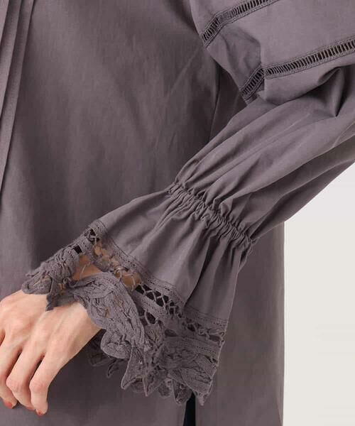 MK MICHEL KLEIN / エムケーミッシェルクラン シャツ・ブラウス | コットンレースブラウス/洗える | 詳細30