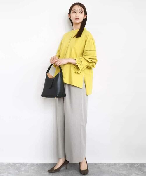 MK MICHEL KLEIN / エムケーミッシェルクラン シャツ・ブラウス | コットンレースブラウス/洗える | 詳細4