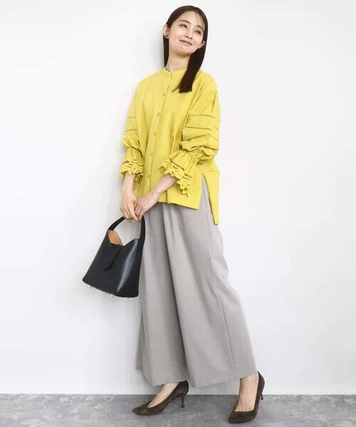 MK MICHEL KLEIN / エムケーミッシェルクラン シャツ・ブラウス | コットンレースブラウス/洗える | 詳細6