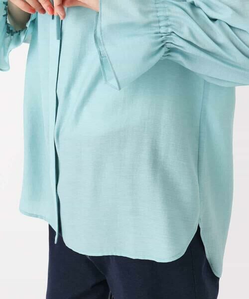 MK MICHEL KLEIN / エムケーミッシェルクラン シャツ・ブラウス | フリルネックディティールブラウス/洗える | 詳細19