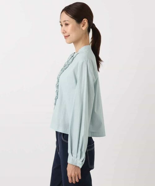 MK MICHEL KLEIN / エムケーミッシェルクラン シャツ・ブラウス | フロントフリルデザインブラウス/洗える | 詳細16