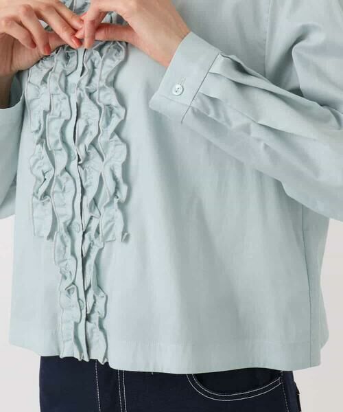 MK MICHEL KLEIN / エムケーミッシェルクラン シャツ・ブラウス | フロントフリルデザインブラウス/洗える | 詳細21
