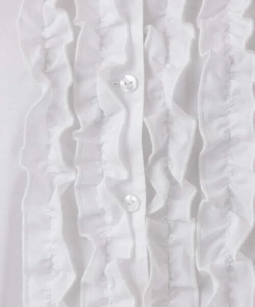 MK MICHEL KLEIN / エムケーミッシェルクラン シャツ・ブラウス | フロントフリルデザインブラウス/洗える | 詳細24