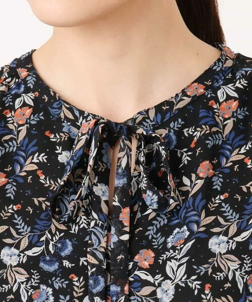 MK MICHEL KLEIN / エムケーミッシェルクラン シャツ・ブラウス | フラワードットプリントシフォンブラウス/洗える | 詳細18