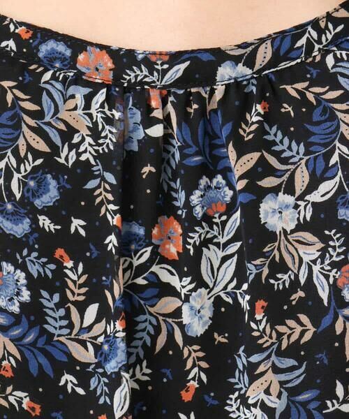 MK MICHEL KLEIN / エムケーミッシェルクラン シャツ・ブラウス | フラワードットプリントシフォンブラウス/洗える | 詳細19