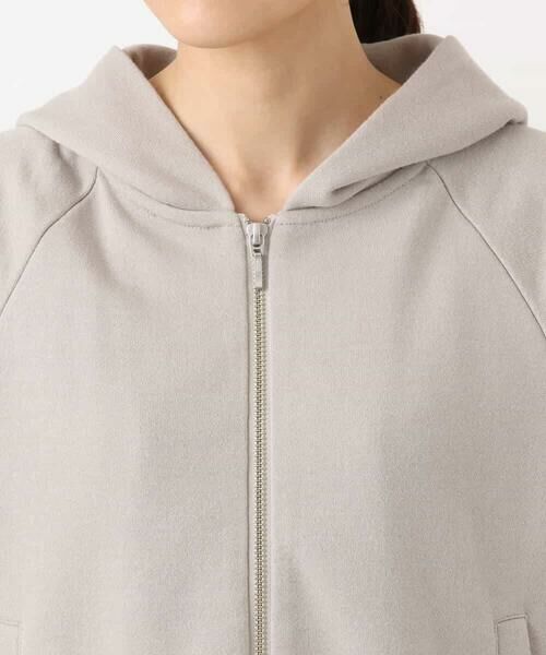 MK MICHEL KLEIN / エムケーミッシェルクラン パーカー | ラメ裏毛スウェットダブルジップパーカー/洗える | 詳細14