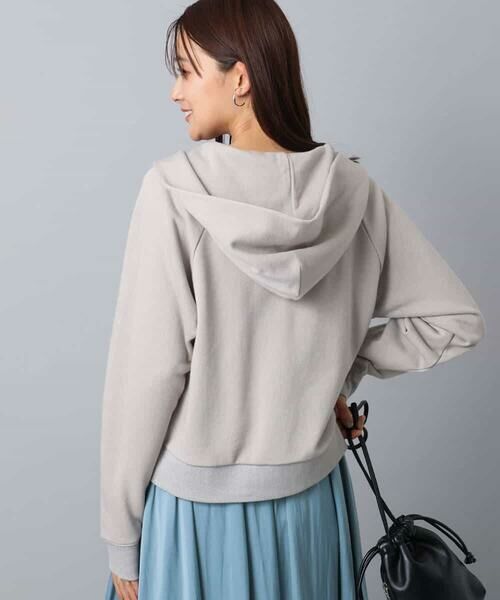 MK MICHEL KLEIN / エムケーミッシェルクラン パーカー | ラメ裏毛スウェットダブルジップパーカー/洗える | 詳細2