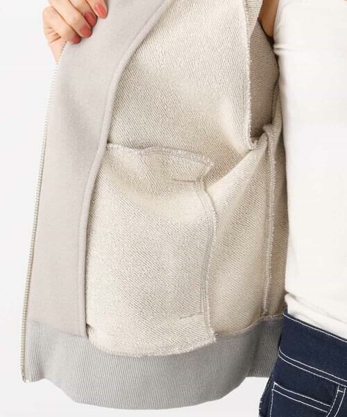 MK MICHEL KLEIN / エムケーミッシェルクラン パーカー | ラメ裏毛スウェットダブルジップパーカー/洗える | 詳細21