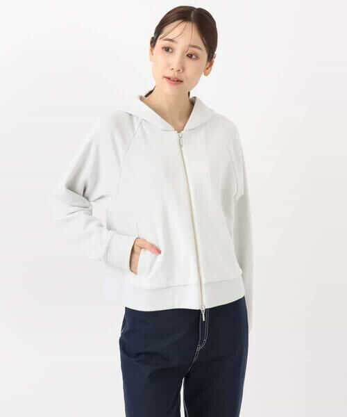 MK MICHEL KLEIN / エムケーミッシェルクラン パーカー | ラメ裏毛スウェットダブルジップパーカー/洗える | 詳細22