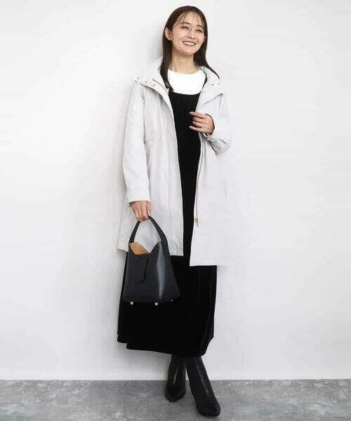 MK MICHEL KLEIN / エムケーミッシェルクラン ロング・マキシ丈ワンピース | スノーベロア ショルダーストラップワンピース/洗える | 詳細5