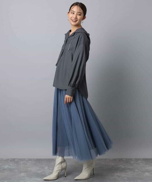 MK MICHEL KLEIN / エムケーミッシェルクラン ロング・マキシ丈スカート | ボリュームチュールスカート/洗える | 詳細12