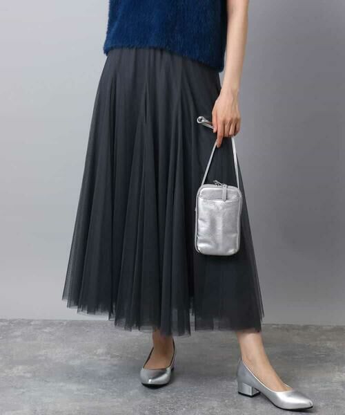 MK MICHEL KLEIN / エムケーミッシェルクラン ロング・マキシ丈スカート | ボリュームチュールスカート/洗える | 詳細14