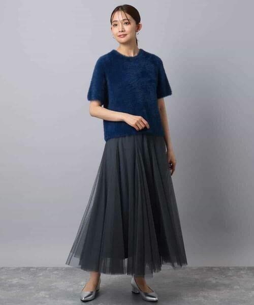 MK MICHEL KLEIN / エムケーミッシェルクラン ロング・マキシ丈スカート | ボリュームチュールスカート/洗える | 詳細16
