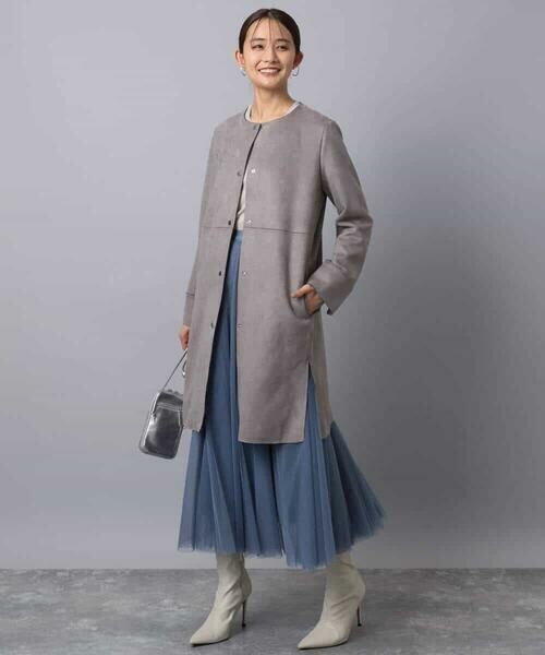 MK MICHEL KLEIN / エムケーミッシェルクラン ロング・マキシ丈スカート | ボリュームチュールスカート/洗える | 詳細3