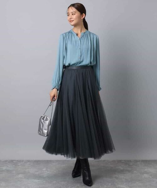 MK MICHEL KLEIN / エムケーミッシェルクラン ロング・マキシ丈スカート | ボリュームチュールスカート/洗える | 詳細30