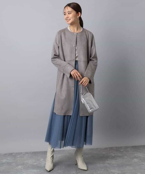 MK MICHEL KLEIN / エムケーミッシェルクラン ロング・マキシ丈スカート | ボリュームチュールスカート/洗える | 詳細4