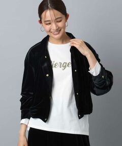 MK MICHEL KLEIN / エムケーミッシェルクラン その他アウター | スノーベロア クロップドブルゾン/洗える