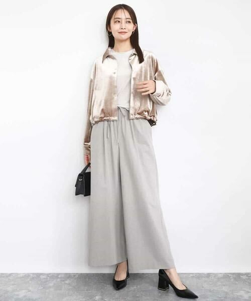 MK MICHEL KLEIN / エムケーミッシェルクラン その他アウター | スノーベロア クロップドブルゾン/洗える | 詳細3