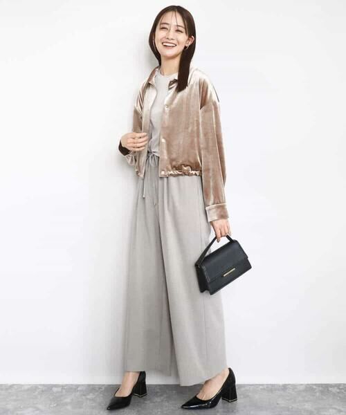 MK MICHEL KLEIN / エムケーミッシェルクラン その他アウター | スノーベロア クロップドブルゾン/洗える | 詳細5