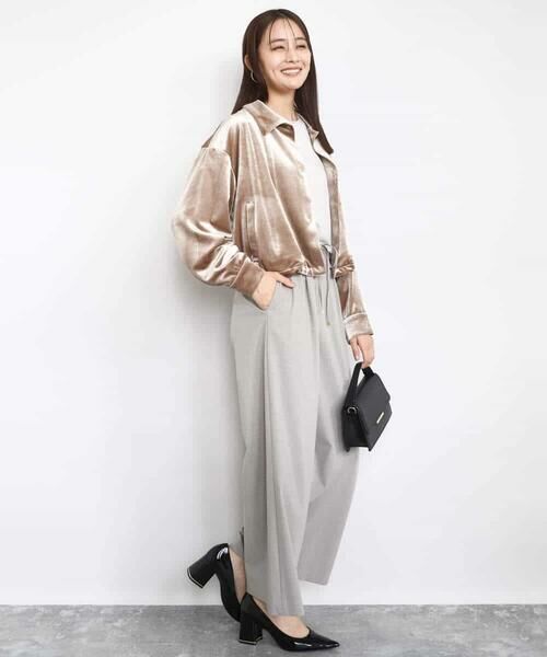 MK MICHEL KLEIN / エムケーミッシェルクラン その他アウター | スノーベロア クロップドブルゾン/洗える | 詳細6