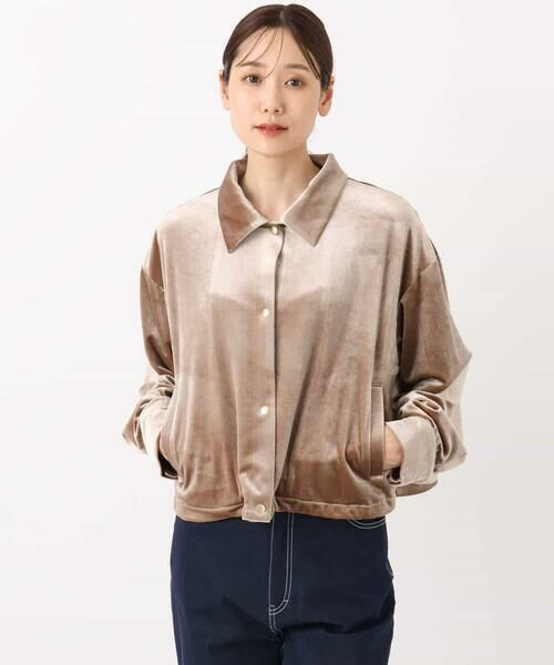 MK MICHEL KLEIN / エムケーミッシェルクラン その他アウター | スノーベロア クロップドブルゾン/洗える | 詳細7