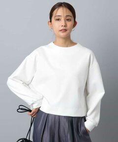 MK MICHEL KLEIN / エムケーミッシェルクラン カットソー | バッグファスナーデザイン ポンチカットソー/洗える