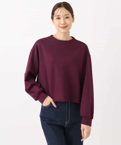 MK MICHEL KLEIN / エムケーミッシェルクラン カットソー | バッグファスナーデザイン ポンチカットソー/洗える | 詳細14