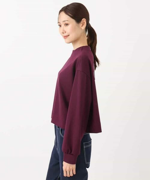 MK MICHEL KLEIN / エムケーミッシェルクラン カットソー | バッグファスナーデザイン ポンチカットソー/洗える | 詳細15