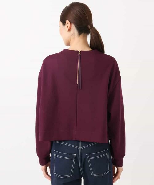 MK MICHEL KLEIN / エムケーミッシェルクラン カットソー | バッグファスナーデザイン ポンチカットソー/洗える | 詳細16