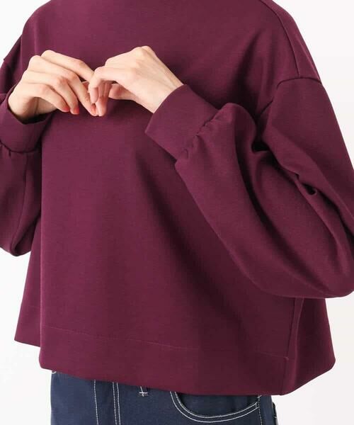 MK MICHEL KLEIN / エムケーミッシェルクラン カットソー | バッグファスナーデザイン ポンチカットソー/洗える | 詳細21