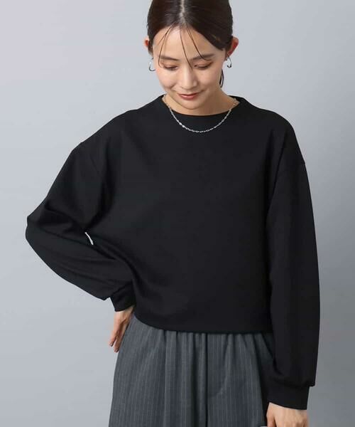 MK MICHEL KLEIN / エムケーミッシェルクラン カットソー | バッグファスナーデザイン ポンチカットソー/洗える | 詳細5