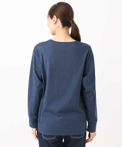 MK MICHEL KLEIN / エムケーミッシェルクラン カットソー | 刺繍ロゴデザイン コットンロンT/洗える | 詳細26