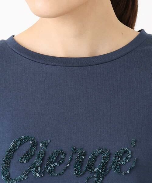 MK MICHEL KLEIN / エムケーミッシェルクラン カットソー | 刺繍ロゴデザイン コットンロンT/洗える | 詳細27