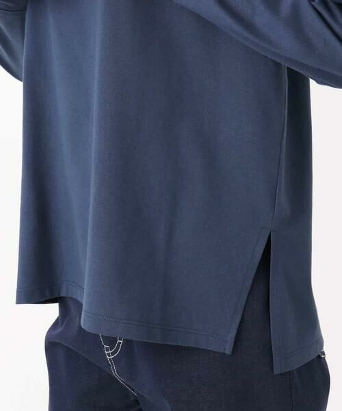 MK MICHEL KLEIN / エムケーミッシェルクラン カットソー | 刺繍ロゴデザイン コットンロンT/洗える | 詳細30