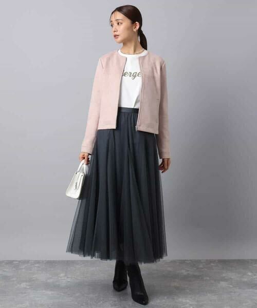 MK MICHEL KLEIN / エムケーミッシェルクラン カットソー | 刺繍ロゴデザイン コットンロンT/洗える | 詳細6