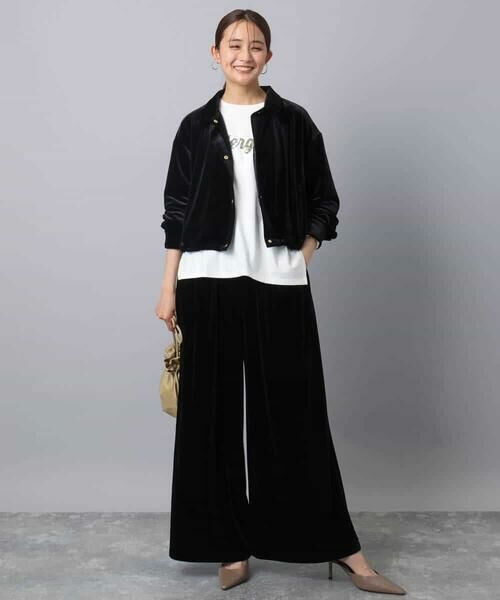 MK MICHEL KLEIN / エムケーミッシェルクラン カットソー | 刺繍ロゴデザイン コットンロンT/洗える | 詳細8