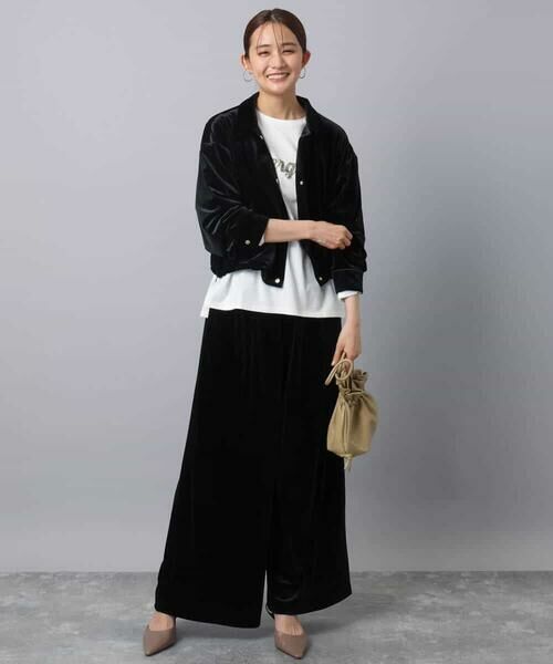 MK MICHEL KLEIN / エムケーミッシェルクラン カットソー | 刺繍ロゴデザイン コットンロンT/洗える | 詳細9