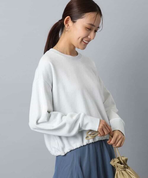 MK MICHEL KLEIN / エムケーミッシェルクラン スウェット | ラメ裏毛スウェットプルオーバー/洗える | 詳細1