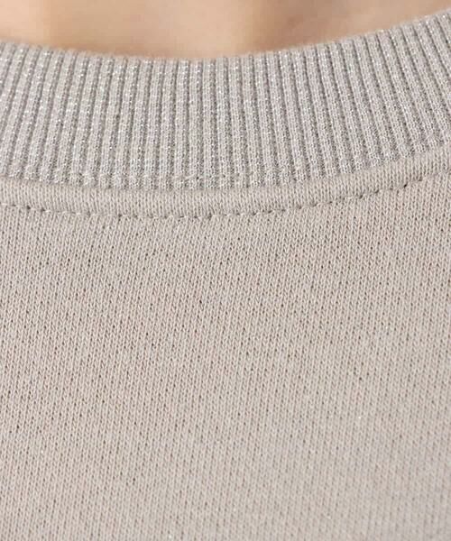 MK MICHEL KLEIN / エムケーミッシェルクラン スウェット | ラメ裏毛スウェットプルオーバー/洗える | 詳細12