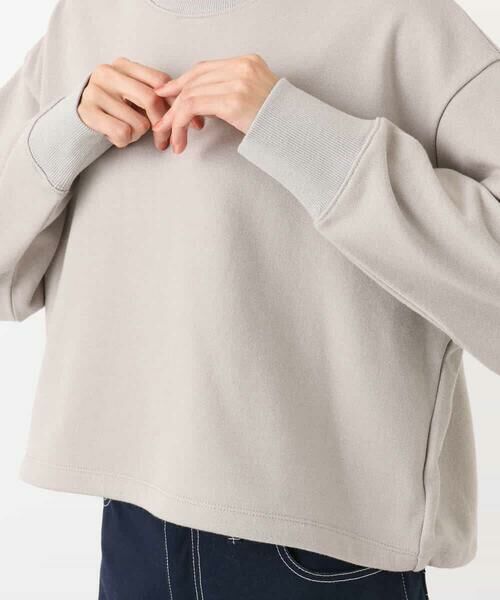 MK MICHEL KLEIN / エムケーミッシェルクラン スウェット | ラメ裏毛スウェットプルオーバー/洗える | 詳細14