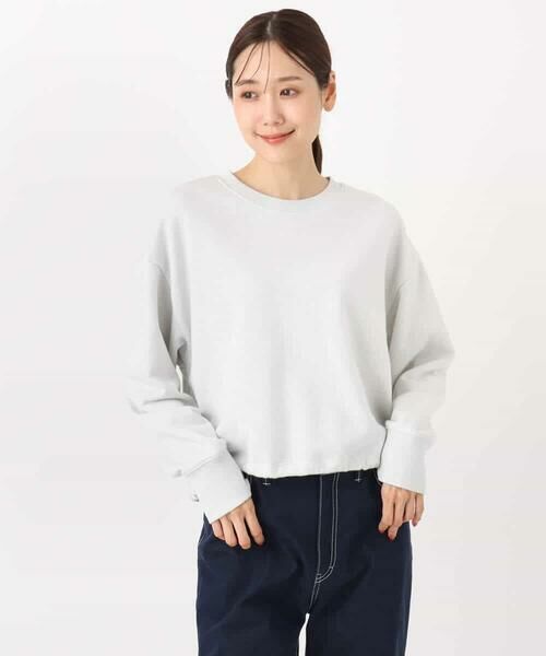 MK MICHEL KLEIN / エムケーミッシェルクラン スウェット | ラメ裏毛スウェットプルオーバー/洗える | 詳細17