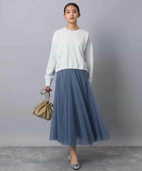 MK MICHEL KLEIN / エムケーミッシェルクラン スウェット | ラメ裏毛スウェットプルオーバー/洗える | 詳細2