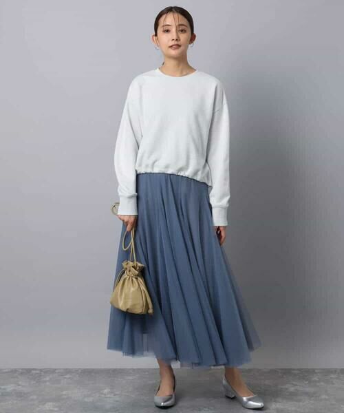 MK MICHEL KLEIN / エムケーミッシェルクラン スウェット | ラメ裏毛スウェットプルオーバー/洗える | 詳細4