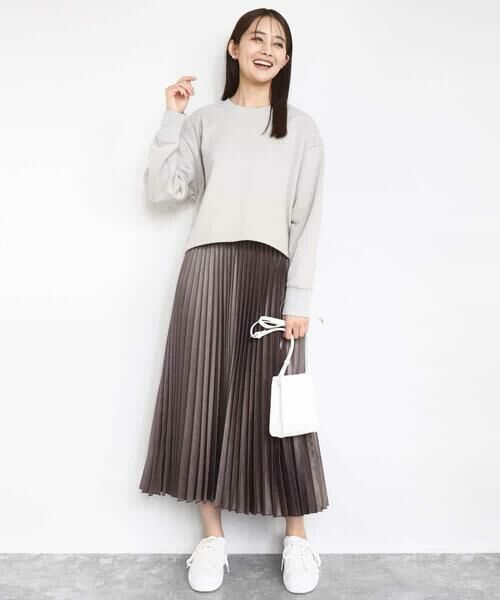 MK MICHEL KLEIN / エムケーミッシェルクラン スウェット | ラメ裏毛スウェットプルオーバー/洗える | 詳細7