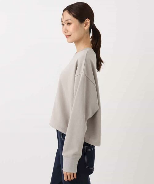 MK MICHEL KLEIN / エムケーミッシェルクラン スウェット | ラメ裏毛スウェットプルオーバー/洗える | 詳細9